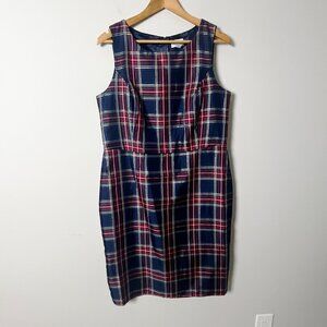 NWT Children's Place Plaid Sleeveless Christmas Dress 12